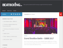Tablet Screenshot of beatboxing.fr